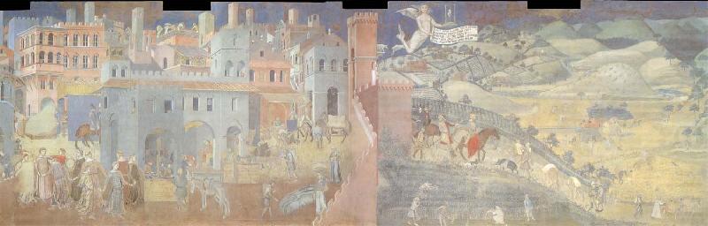 Allegory of the peace, Ambrogio Lorenzetti